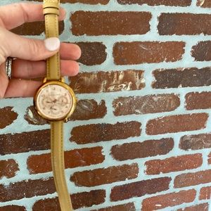 Michale Kors wrap band watch with rose gold face